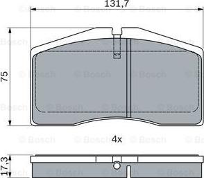 BOSCH 0 986 494 950 - Komplet Pločica, disk-kočnica www.molydon.hr