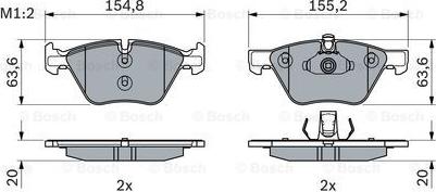 BOSCH 0 986 494 958 - Komplet Pločica, disk-kočnica www.molydon.hr