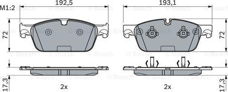 BOSCH 0 986 494 962 - Komplet Pločica, disk-kočnica www.molydon.hr