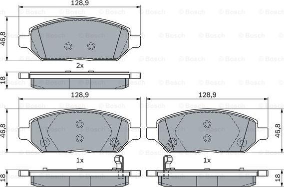 BOSCH 0 986 494 906 - Komplet Pločica, disk-kočnica www.molydon.hr