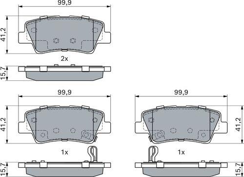 BOSCH 0 986 494 908 - Komplet Pločica, disk-kočnica www.molydon.hr