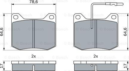 BOSCH 0 986 494 938 - Komplet Pločica, disk-kočnica www.molydon.hr