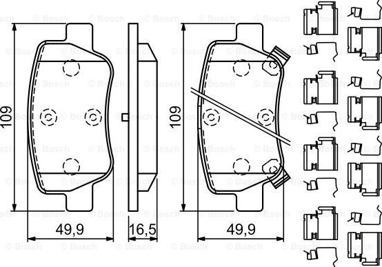 BOSCH 0 986 494 933 - Komplet Pločica, disk-kočnica www.molydon.hr