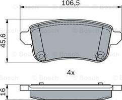 BOSCH 0 986 494 978 - Komplet Pločica, disk-kočnica www.molydon.hr