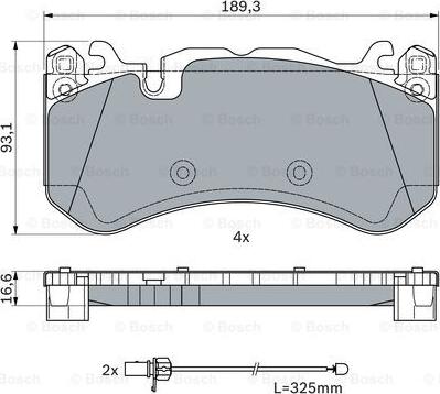 BOSCH 0 986 494 973 - Komplet Pločica, disk-kočnica www.molydon.hr