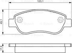 BOSCH 0 986 494 454 - Komplet Pločica, disk-kočnica www.molydon.hr