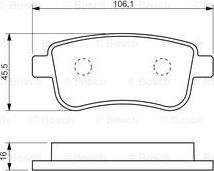 BOSCH 0 986 494 452 - Komplet Pločica, disk-kočnica www.molydon.hr