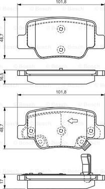 BOSCH 0 986 494 404 - Komplet Pločica, disk-kočnica www.molydon.hr