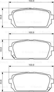 BOSCH 0 986 494 400 - Komplet Pločica, disk-kočnica www.molydon.hr