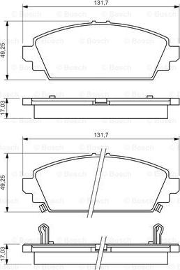 BOSCH 0 986 494 414 - Komplet Pločica, disk-kočnica www.molydon.hr