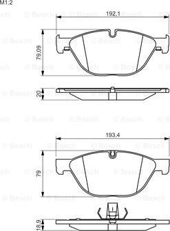 BOSCH 0 986 494 429 - Komplet Pločica, disk-kočnica www.molydon.hr