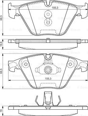 BOSCH 0 986 494 549 - Komplet Pločica, disk-kočnica www.molydon.hr