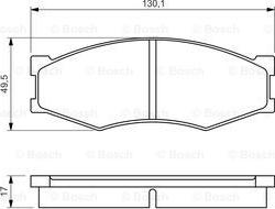 BOSCH 0 986 494 541 - Komplet Pločica, disk-kočnica www.molydon.hr