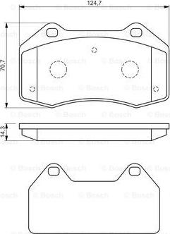 BOSCH 0 986 494 551 - Komplet Pločica, disk-kočnica www.molydon.hr