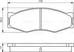 BOSCH 0 986 494 565 - Komplet Pločica, disk-kočnica www.molydon.hr