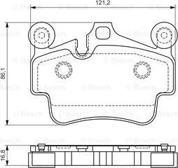 BOSCH 0 986 494 567 - Komplet Pločica, disk-kočnica www.molydon.hr