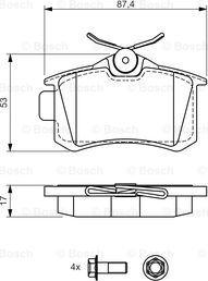 BOSCH 0 986 494 514 - Komplet Pločica, disk-kočnica www.molydon.hr