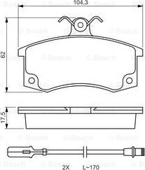 BOSCH 0 986 494 533 - Komplet Pločica, disk-kočnica www.molydon.hr