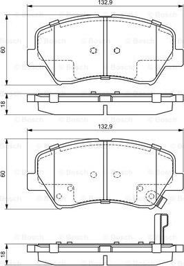 BOSCH 0 986 494 691 - Komplet Pločica, disk-kočnica www.molydon.hr