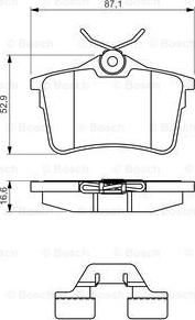 BOSCH 0 986 494 646 - Komplet Pločica, disk-kočnica www.molydon.hr