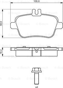 BOSCH 0 986 494 664 - Komplet Pločica, disk-kočnica www.molydon.hr