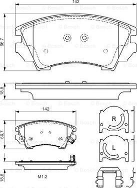 BOSCH 0 986 494 609 - Komplet Pločica, disk-kočnica www.molydon.hr