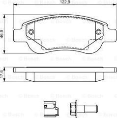 BOSCH 0 986 494 606 - Komplet Pločica, disk-kočnica www.molydon.hr