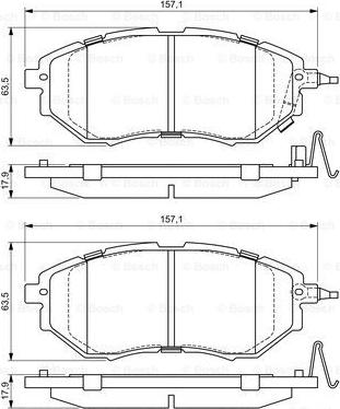 BOSCH 0 986 494 679 - Komplet Pločica, disk-kočnica www.molydon.hr