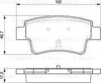 BOSCH 0 986 494 094 - Komplet Pločica, disk-kočnica www.molydon.hr