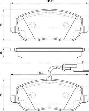 BOSCH 0 986 494 068 - Komplet Pločica, disk-kočnica www.molydon.hr