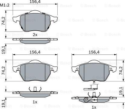 BOSCH 0 986 494 018 - Komplet Pločica, disk-kočnica www.molydon.hr