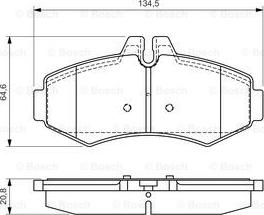 BOSCH 0 986 494 013 - Komplet Pločica, disk-kočnica www.molydon.hr