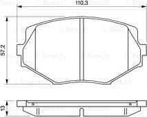 BOSCH 0 986 494 080 - Komplet Pločica, disk-kočnica www.molydon.hr