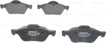 BOSCH 0 986 494 034 - Komplet Pločica, disk-kočnica www.molydon.hr