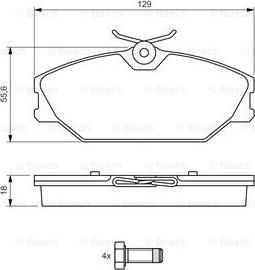 BOSCH 0 986 494 024 - Komplet Pločica, disk-kočnica www.molydon.hr