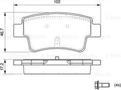 BOSCH 0 986 494 072 - Komplet Pločica, disk-kočnica www.molydon.hr