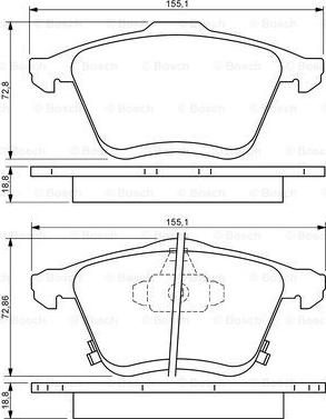 BOSCH 0 986 494 149 - Komplet Pločica, disk-kočnica www.molydon.hr