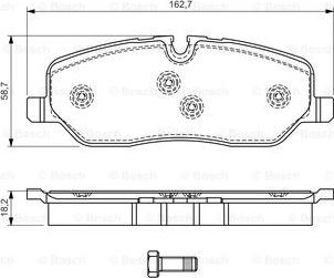 BOSCH 0 986 494 147 - Komplet Pločica, disk-kočnica www.molydon.hr