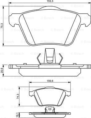 BOSCH 0 986 494 159 - Komplet Pločica, disk-kočnica www.molydon.hr