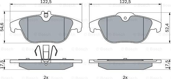 BOSCH 0 986 494 162 - Komplet Pločica, disk-kočnica www.molydon.hr