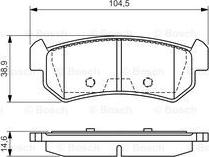 BOSCH 0 986 494 133 - Komplet Pločica, disk-kočnica www.molydon.hr