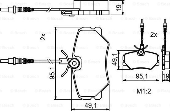 BOSCH 0 986 494 849 - Komplet Pločica, disk-kočnica www.molydon.hr