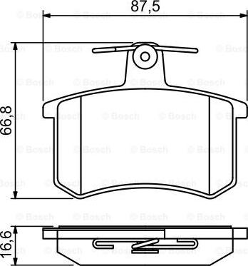 BOSCH 0 986 494 846 - Komplet Pločica, disk-kočnica www.molydon.hr