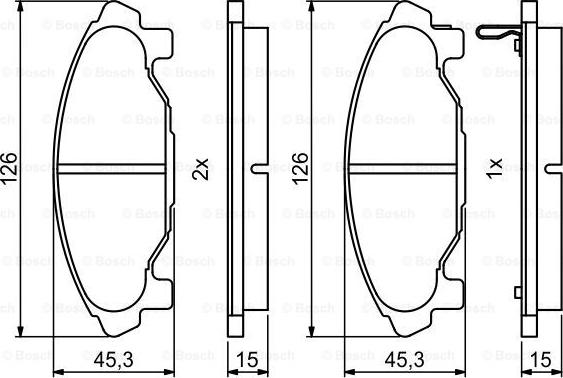 BOSCH 0 986 494 853 - Komplet Pločica, disk-kočnica www.molydon.hr