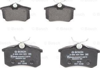 BOSCH 0 986 494 399 - Komplet Pločica, disk-kočnica www.molydon.hr