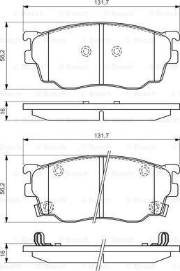 BOSCH 0 986 494 394 - Komplet Pločica, disk-kočnica www.molydon.hr