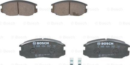 BOSCH 0 986 494 397 - Komplet Pločica, disk-kočnica www.molydon.hr