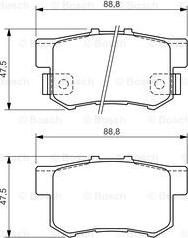 BOSCH 0 986 494 358 - Komplet Pločica, disk-kočnica www.molydon.hr