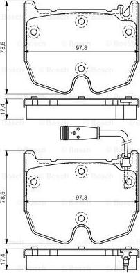 BOSCH 0 986 494 364 - Komplet Pločica, disk-kočnica www.molydon.hr