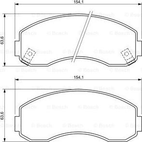 BOSCH 0 986 494 314 - Komplet Pločica, disk-kočnica www.molydon.hr